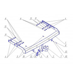 Фаркоп на Seat Alhambra VW22