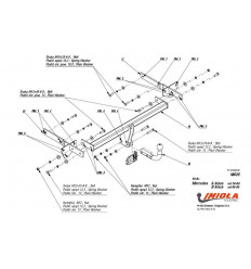 Фаркоп для Mercedes A M/025