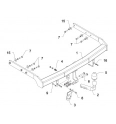 Фаркоп на Ford Galaxy C 39