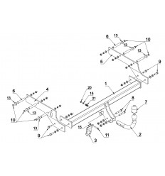 Фаркоп на Ford Mondeo C 38