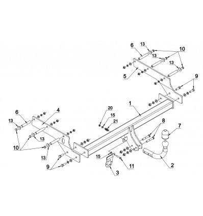 Фаркоп на Ford Mondeo C 38