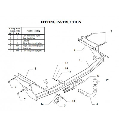 Фаркоп на Ford Focus 2 C 47