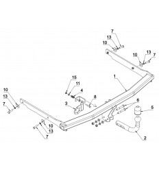 Фаркоп на Ford Focus 2 C 44