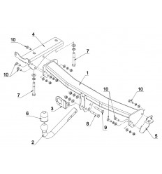 Фаркоп на Land Rover Freelander LN 02