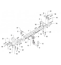 Фаркоп на Lexus RX 350/450 O80V