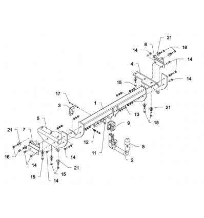 Фаркоп на Lexus RX 350/450 O80V