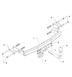 Фаркоп на Jeep Compass JP 07