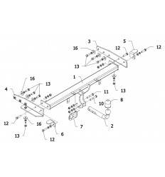 Фаркоп на Jeep Grand Cherokee JP10