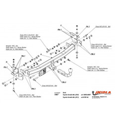 Фаркоп на Toyota Corolla T/007