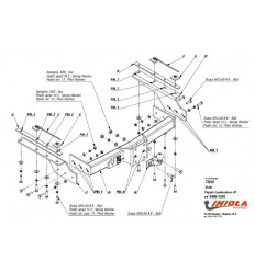 Фаркоп на Toyota Land Cruiser Prado 90 T/016