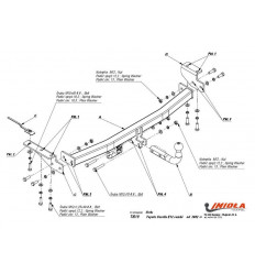 Фаркоп на Toyota Corolla T/019