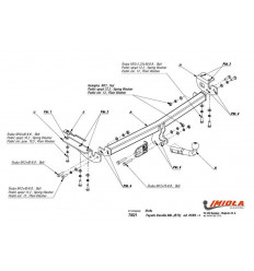 Фаркоп на Toyota Corolla T/021