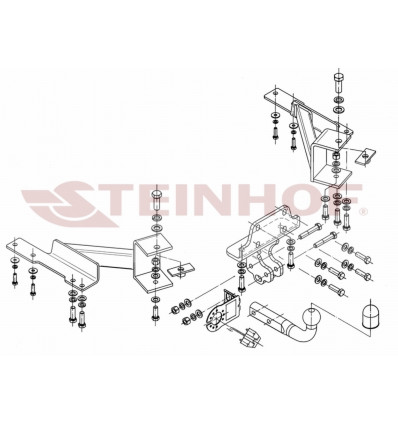 Фаркоп на Toyota Land Cruiser Prado 120 T-167