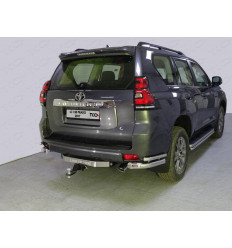 Защита задняя (уголки) на Toyota Land Cruiser Prado 150 TOYLC15017-10