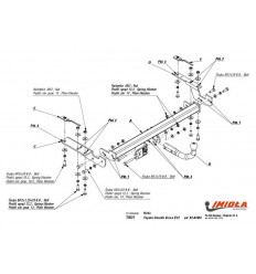 Фаркоп на Toyota Corolla Verso T/031