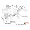 Фаркоп на Lexus RX300/350/400  T/033