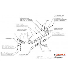 Фаркоп на Subaru Forester U/005