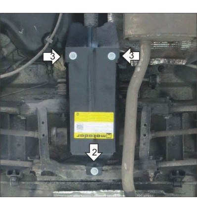 Защита заднего дифференциала для Renault Duster 01732