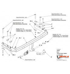 Фаркоп на Audi A4 A/010