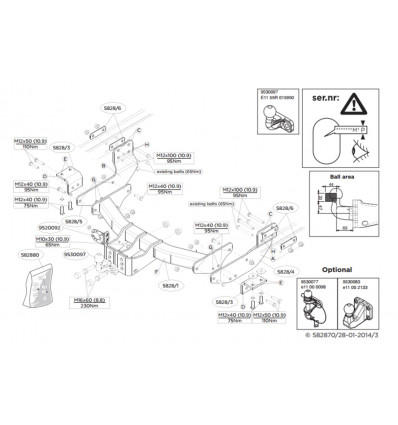 Фаркоп на Ford Transit 582800