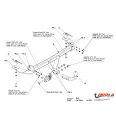 Фаркоп на Fiat Panda F/022