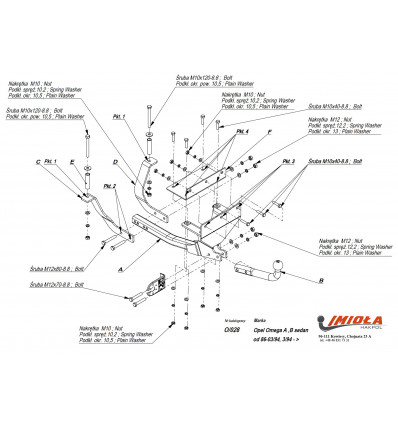 Фаркоп на Opel Omega O/028