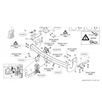 Фаркоп на Nissan X-Trail 643900