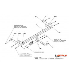 Фаркоп на Seat Leon W/018