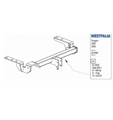 Фаркоп на Peugeot 3008 315158600001