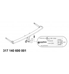 Фаркоп на Volkswagen Passat B8 317140600001