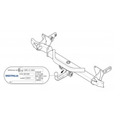 Фаркоп на Jeep Cherokee 342207600001