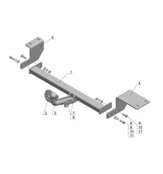 Фаркоп на Geely MK GL01