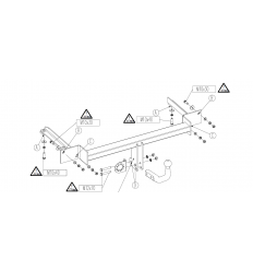 Фаркоп на Fiat Punto 3 Grande FA03