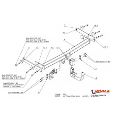 Фаркоп на Volkswagen Passat B6 W/A26