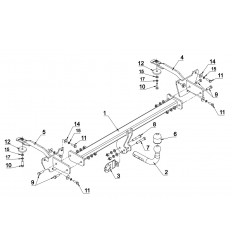 Фаркоп на Fiat Doblo R 48