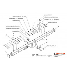 Фаркоп на Mitsubishi L 200 Y/009