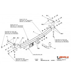 Фаркоп на Mitsubishi Lancer Y/014