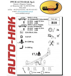 Фаркоп на BMW 5 B 18
