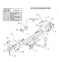 Фаркоп на Hyundai Trajet J 47