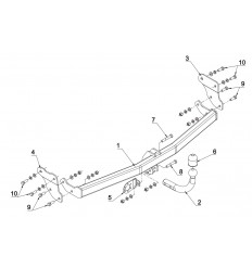 Фаркоп на Hyundai i20 J59