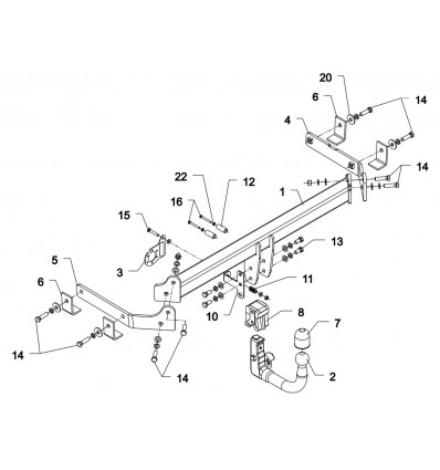 Фаркоп на Mazda CX-7 M 58V