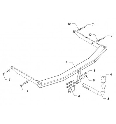 Фаркоп на Mazda 3 M52