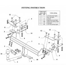 Фаркоп на Suzuki Liana W 20