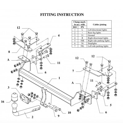 Фаркоп на Suzuki Liana W 20