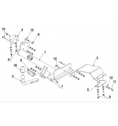 Фаркоп на Toyota Previa 0 60