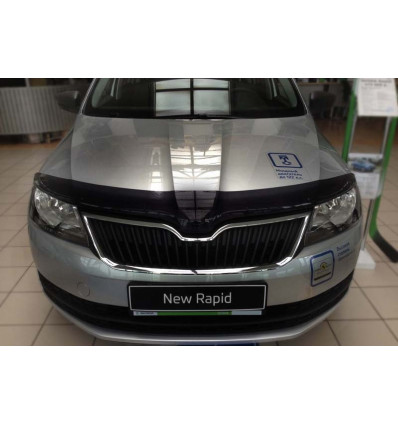 Дефлектор капота (отбойник) на Skoda Rapid SSCRAP1212