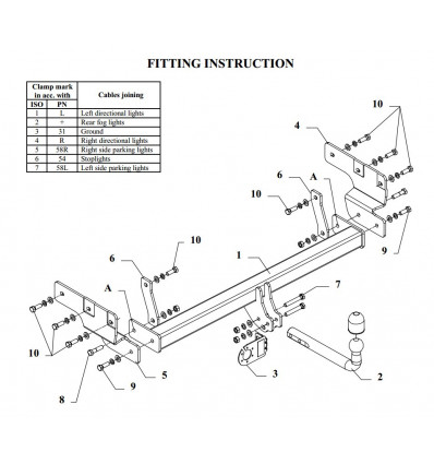 Фаркоп на Mitsubishi Pajero Pinin Z 26