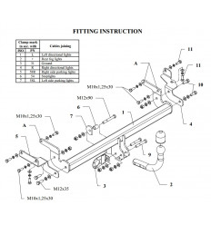 Фаркоп на Mitsubishi Lancer 9 Z 35