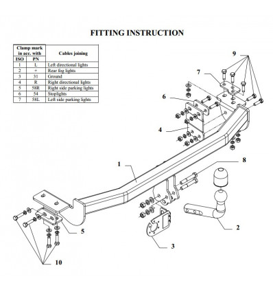 Фаркоп на Nissan Almera V08