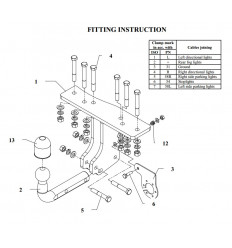 Фаркоп на Nissan Pathfinder V 61